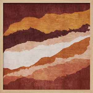 Tablou înramat „Earthy Layers” de Emel Tunaboylu