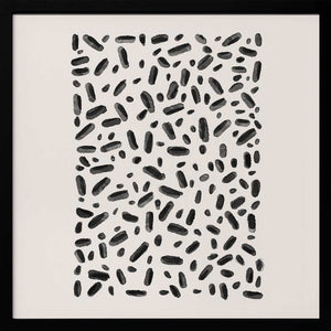 Tablou înramat „Monochrome Sprinkles” de Emel Tunaboylu