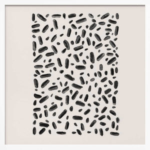 Tablou înramat „Monochrome Sprinkles” de Emel Tunaboylu