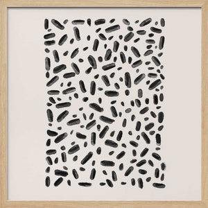 Tablou înramat „Monochrome Sprinkles” de Emel Tunaboylu