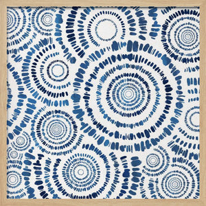 Tablou înramat „Blue Spiral Dance” de Emel Tunaboylu