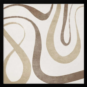 Tablou înramat „Curves and Waves” de Emel Tunaboylu