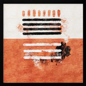 Tablou înramat „Dual Harmony Stripes” de Emel Tunaboylu