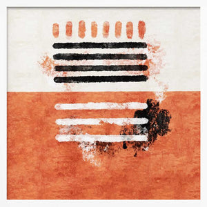 Tablou înramat „Dual Harmony Stripes” de Emel Tunaboylu