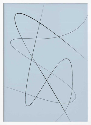 Tablou înramat „Blue Abstract No2” de Oju Design
