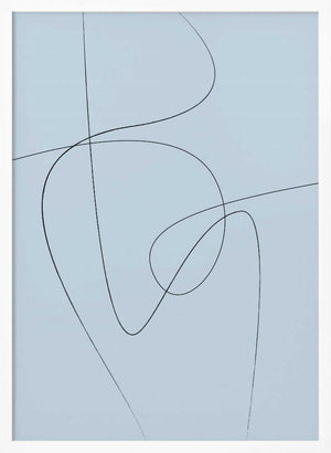 Tablou înramat „Blue Abstract” de Oju Design