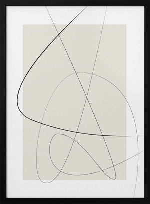 Tablou înramat „Beige Abstract” de Oju Design