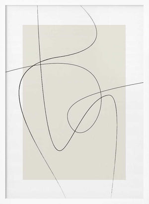 Tablou înramat „Beige Abstract” de Oju Design