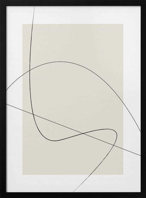Tablou înramat „Beige Abstract” de Oju Design