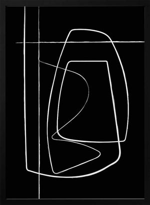 Tablou înramat „Bwlines2f Oju 2x3” de Oju Design