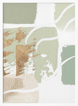 Tablou înramat „simply green-2” de Sally Ann Moss