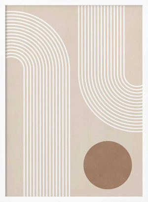 Tablou înramat „Beige Arc Poster” de Elena Ristova