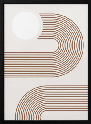 Tablou înramat „Beige Arc Poster” de Elena Ristova