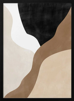 Tablou înramat „Abstract Beige and Brown Art” de Elena Ristova
