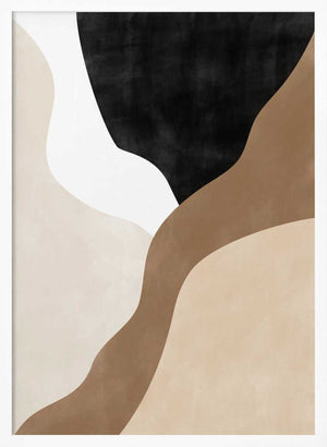 Tablou înramat „Abstract Beige and Brown Art” de Elena Ristova