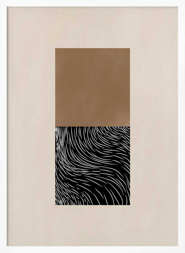 Tablou înramat „Geometric and Organic Shapes” de Elena Ristova