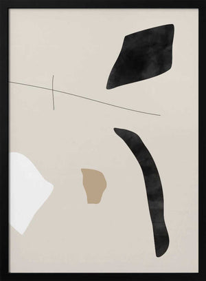 Tablou înramat „Graphic Shapes and Lines Poster” de Elena Ristova