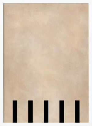 Tablou înramat „Beige Geometric Painting” de Elena Ristova