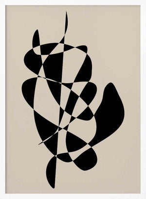 Tablou înramat „Abstract Black Shapes” de Elena Ristova