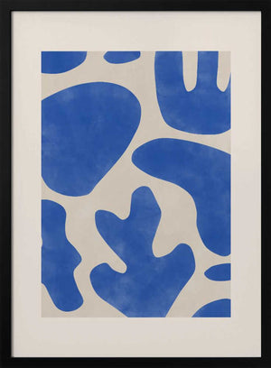 Tablou înramat „Blue Abstractions” de Elena Ristova