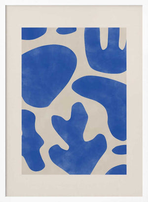Tablou înramat „Blue Abstractions” de Elena Ristova