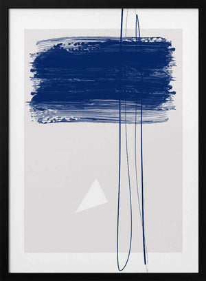 Tablou înramat „Bold Blue Brushstrokes” de Elena Ristova