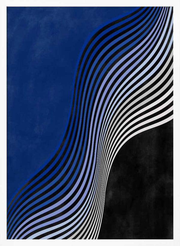 Tablou înramat „Waves of Contrast” de Elena Ristova