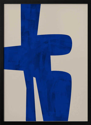 Tablou înramat „Blue Harmony Shape” de Elena Ristova