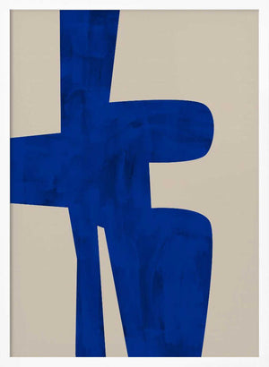 Tablou înramat „Blue Harmony Shape” de Elena Ristova