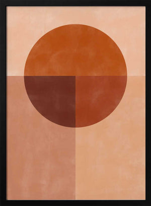 Tablou înramat „Earth Tones Balance” de Elena Ristova