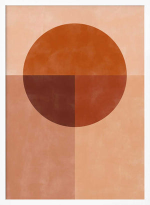 Tablou înramat „Earth Tones Balance” de Elena Ristova