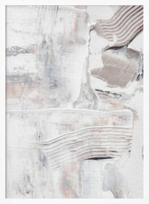 Tablou înramat „Textured Brushstrokes and Layered Neutral Tones” de uplusmestudio