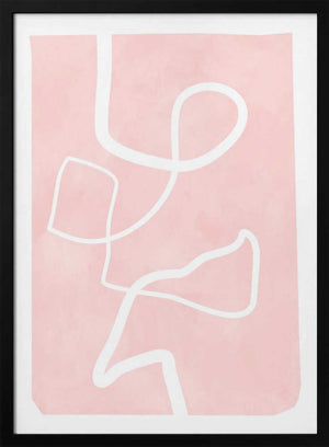 Tablou înramat „Blush Flow Lines” de Elena Ristova