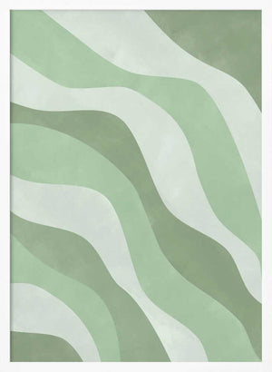 Tablou înramat „Verdant Waves” de Elena Ristova