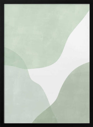Tablou înramat „Soft Green Waves” de Elena Ristova