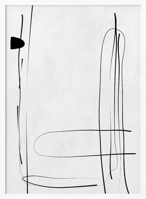 Tablou înramat „Whispers of Line” de Elena Ristova