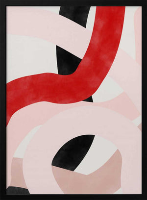Tablou înramat „Colorful Curves” de Elena Ristova