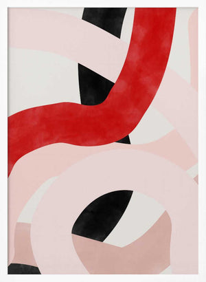 Tablou înramat „Colorful Curves” de Elena Ristova