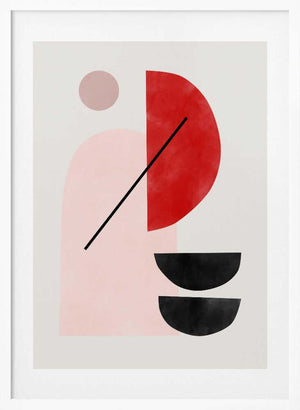 Tablou înramat „Geometric Shapes In A Minimalist Style” de Elena Ristova