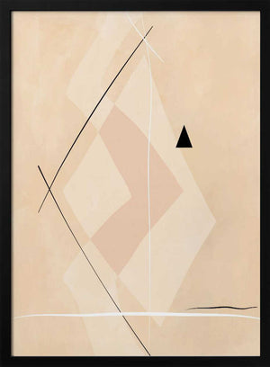Tablou înramat „Geometric Shapes And Intersecting Lines” de Elena Ristova