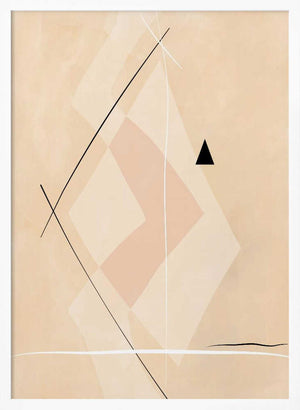 Tablou înramat „Geometric Shapes And Intersecting Lines” de Elena Ristova