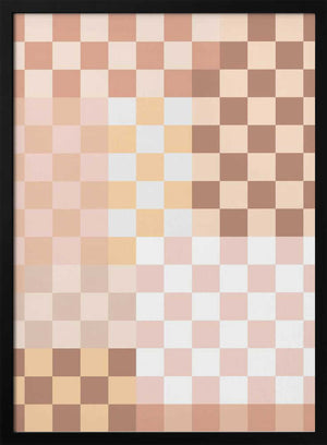 Tablou înramat „Checkerboard Harmony” de Elena Ristova