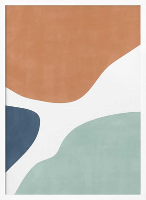 Tablou înramat „Colorful Curves” de Elena Ristova