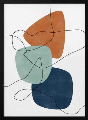 Tablou înramat „Shapes and Lines” de Elena Ristova
