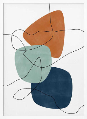 Tablou înramat „Shapes and Lines” de Elena Ristova
