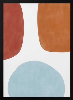 Tablou înramat „Colorful Three Organic Shapes” de Elena Ristova