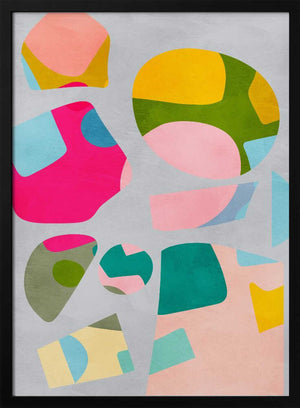 Tablou înramat „Minimal cutout colorful” de Ana Rut Bre