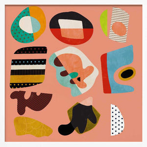 Tablou înramat „Minimal Shapes Bunte2” de Ana Rut Bre