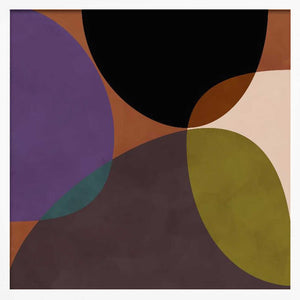 Tablou înramat „Mid Circles Terracotta Blck2” de Ana Rut Bre