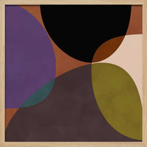 Tablou înramat „Mid Circles Terracotta Blck2” de Ana Rut Bre